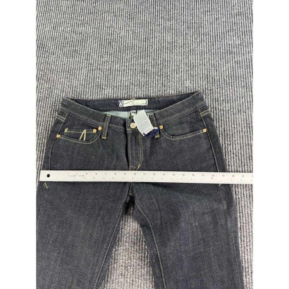 The Proportion of Blu Jeans Women 30x33 Blue Narrow Boot Made USA Japanese Denim - Picture 4 of 12